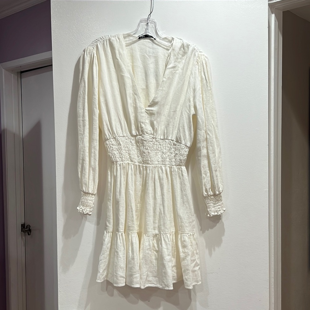 Zara off white dress
